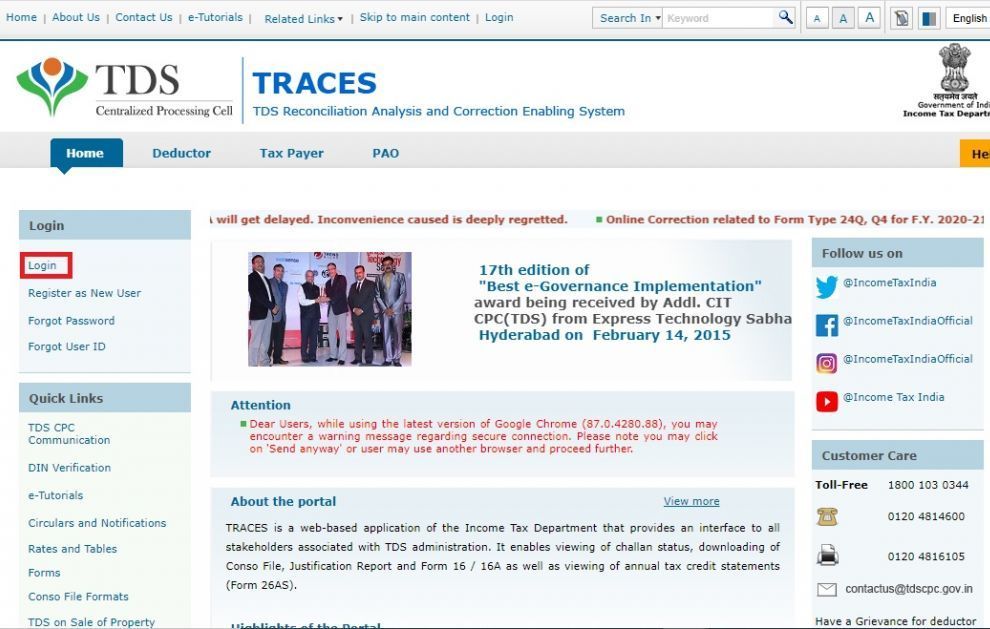Step 2 for Traces login